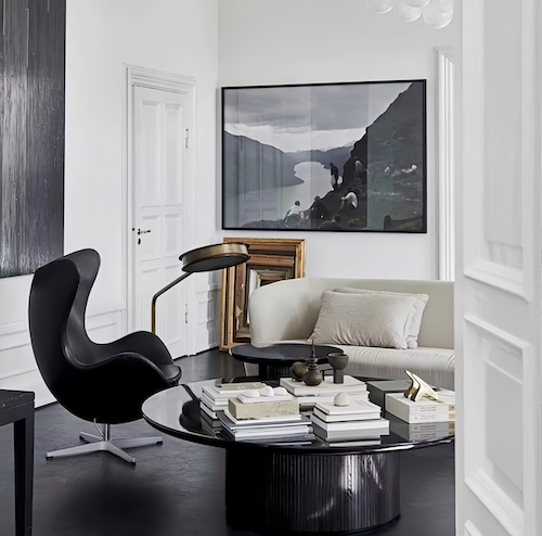 Egg Chair Replica with Stool by Arne Jacobsen - Stylish & Comfortable Design