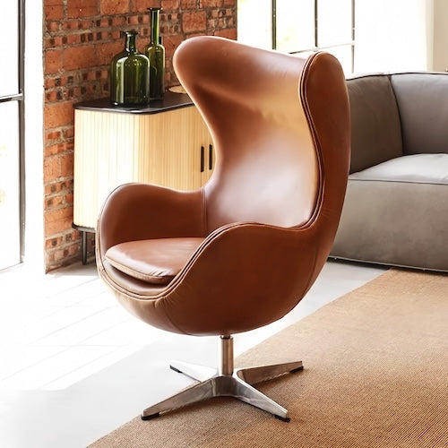 Egg Chair Replica with Stool by Arne Jacobsen - Stylish & Comfortable Design
